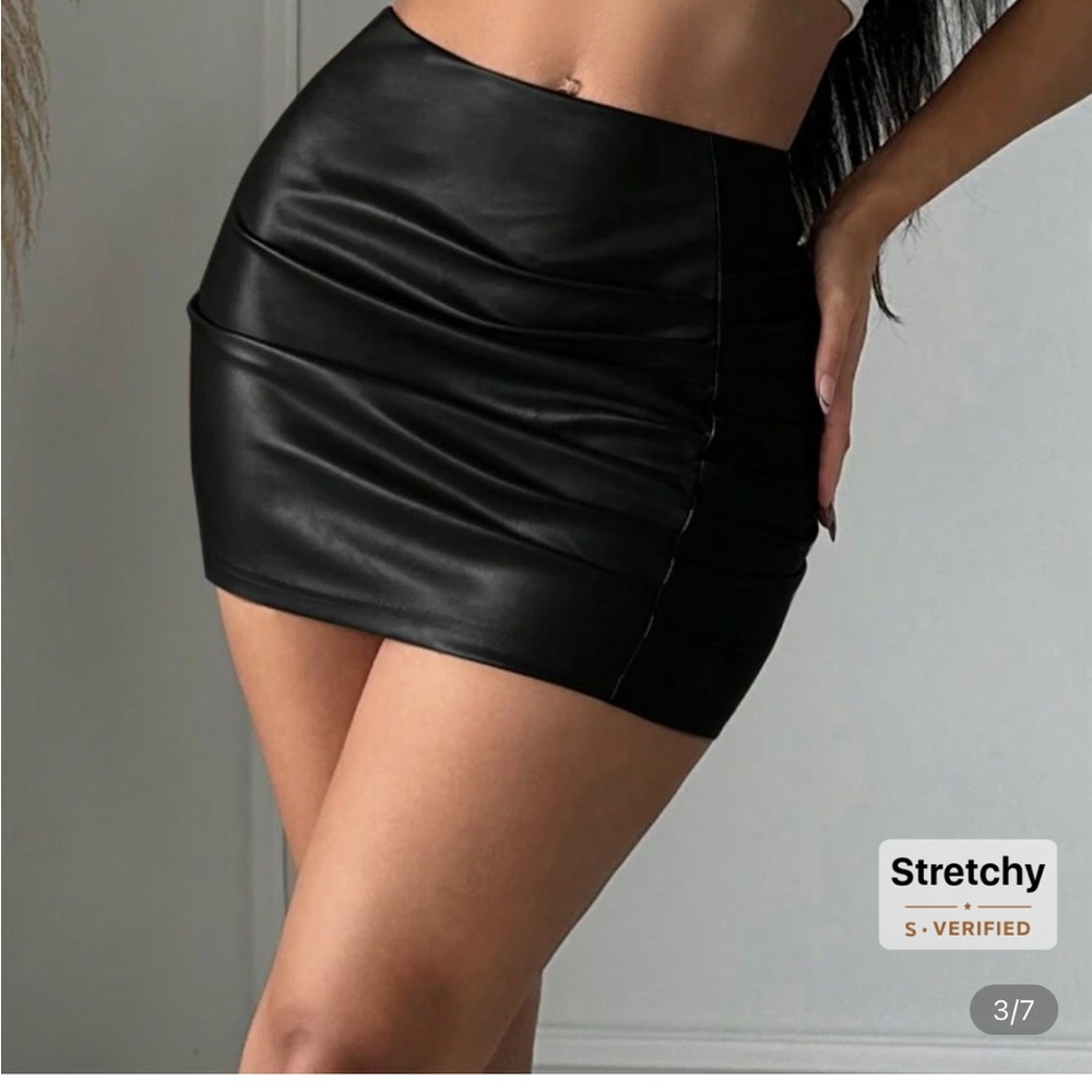 Sleek Black Mini Skirt